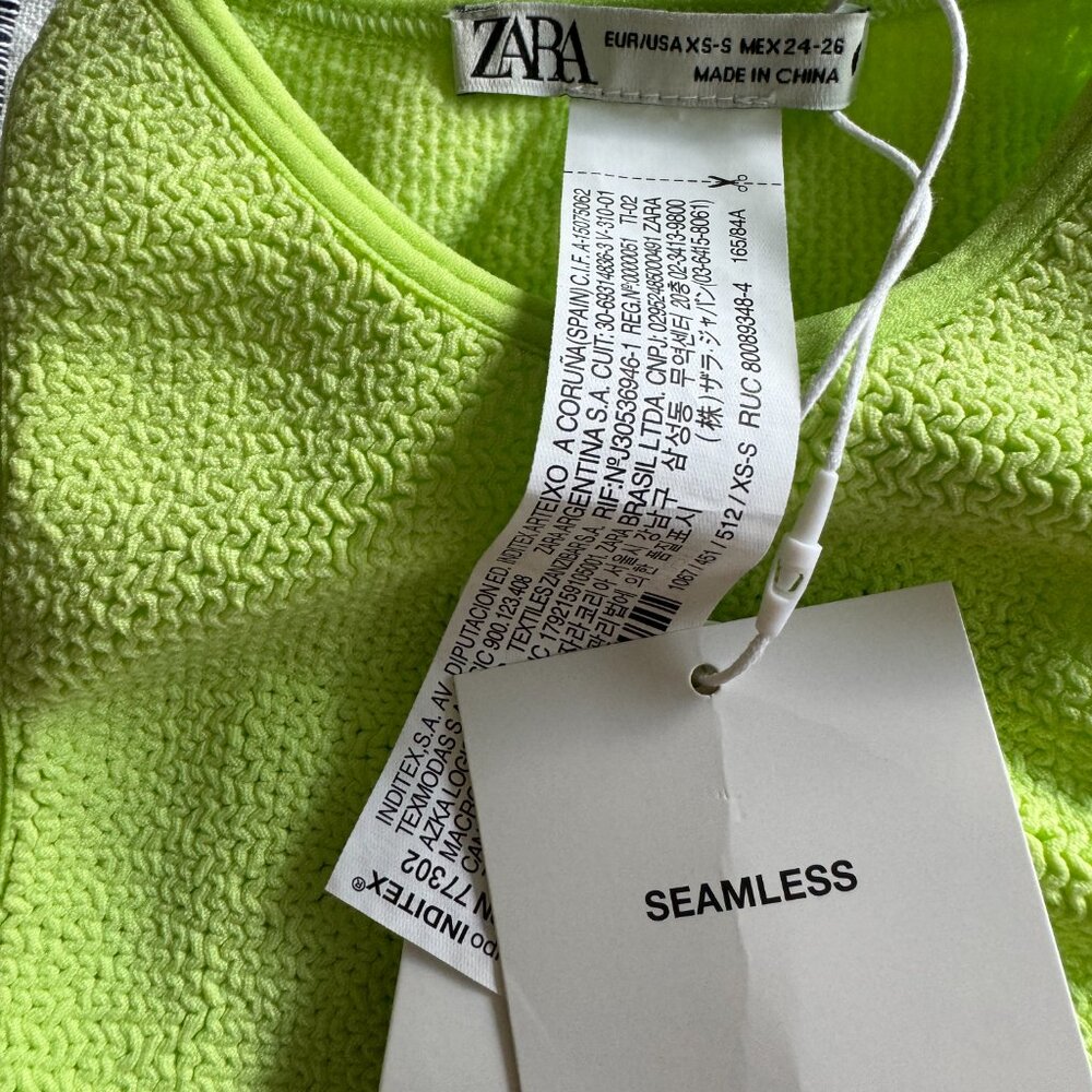 Zara Scrunchie Racerback top- Brand new - Picture 3 of 3